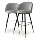 Photo A set of two Roche bar chairs (light grey)