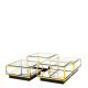 Photo A set of four Tortona coffee tables (golden finish)