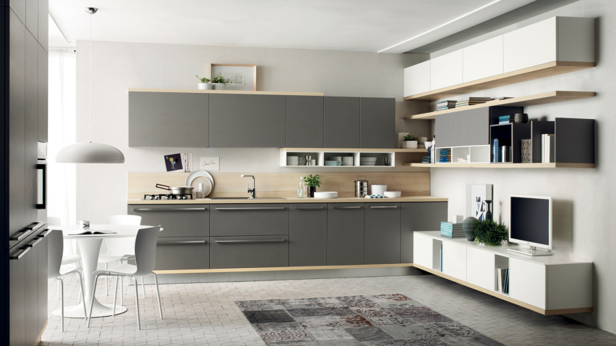 Photo Scavolini Foodshelf Corner 360 by 240 cm
