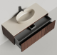 Photo Salini Domino 120 27D212 veneer/RAL sink cabinet