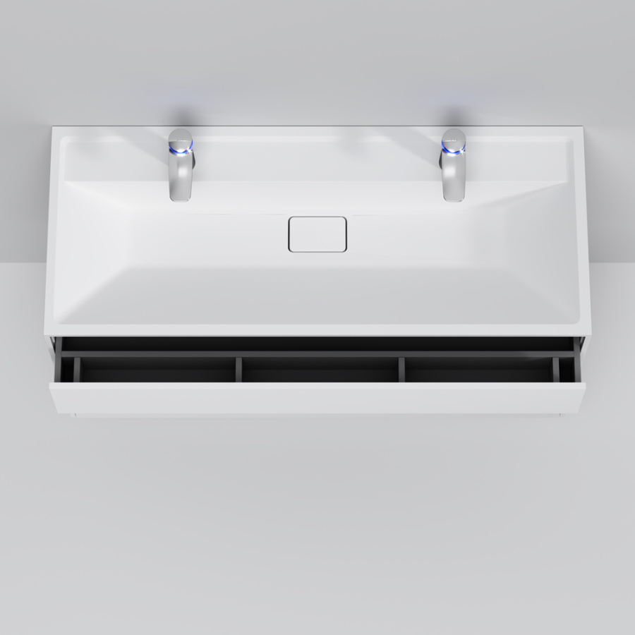 Photo The cabinet under the sink AM.PM Inspire V2.0 M50AFHX1203WM 120 cm white matte