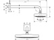 Photo Overhead shower hansgrohe Raindance Select E 300 2jet EcoSmart 26609000 9 l/min with chrome holder