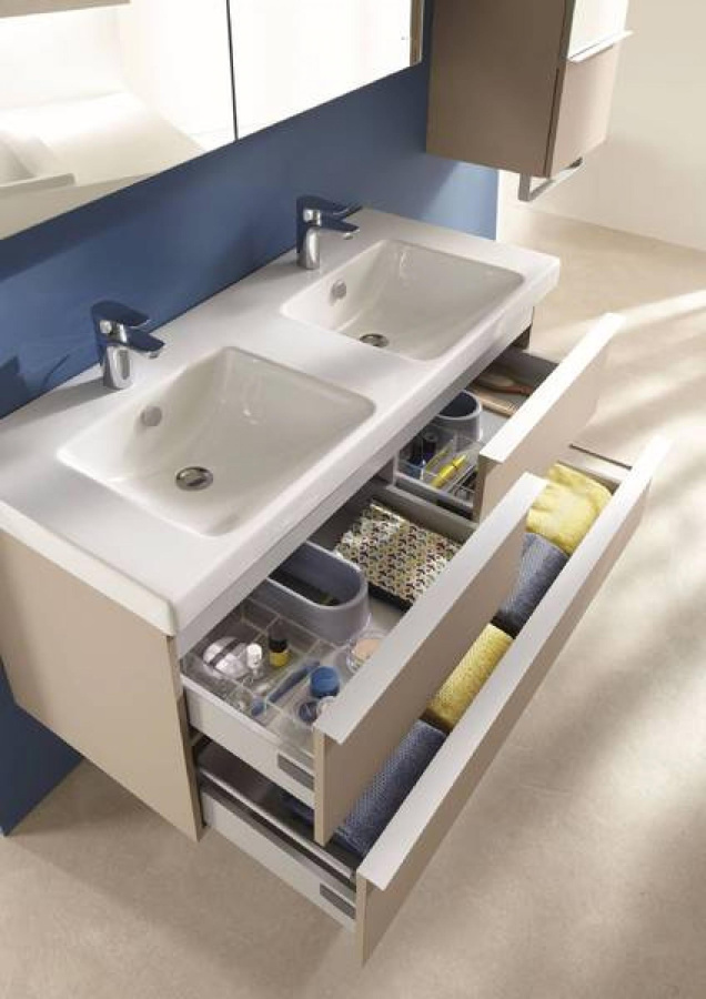 Photo Tumb under the sink 135 cm Jacob Delafon Odeon Up EB997-N14 gray anthracite