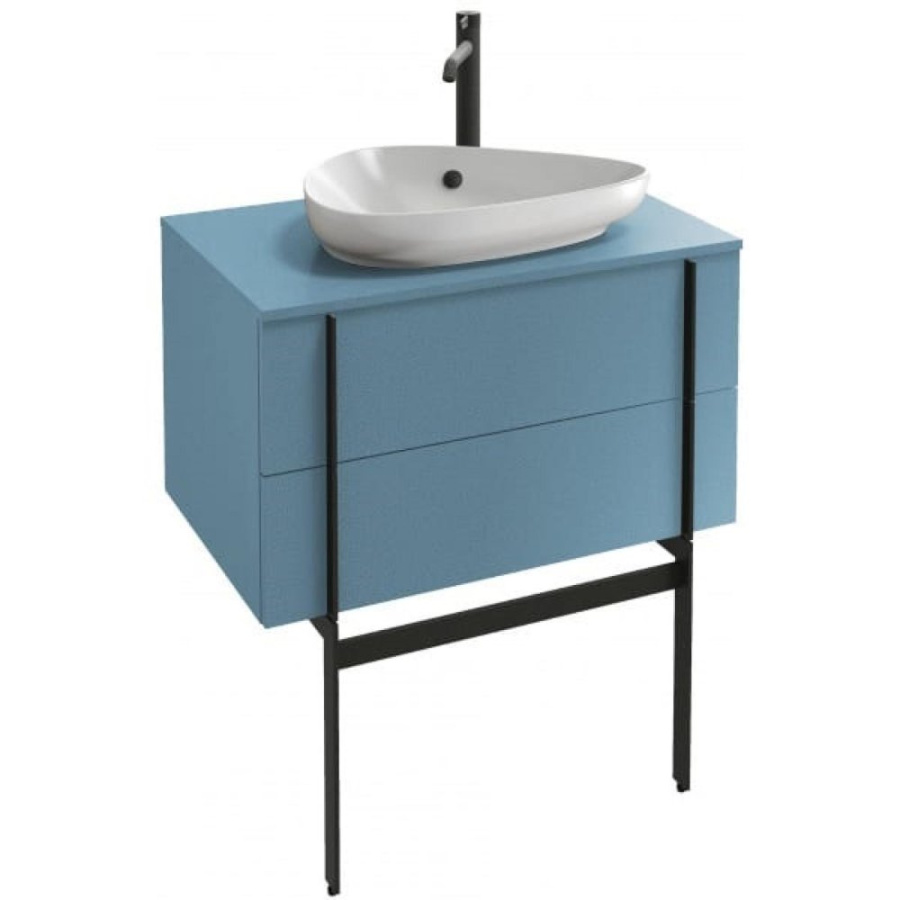 Photo Bathroom under the sink 80x47 cm Jacob Delafon Nouvelle Vague 2 boxes /80/ brilliant aquamarine
