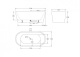 Photo Acrylic bath BelBagno 180x80 BB71-1800-NERO-W0 black and white, without overflow