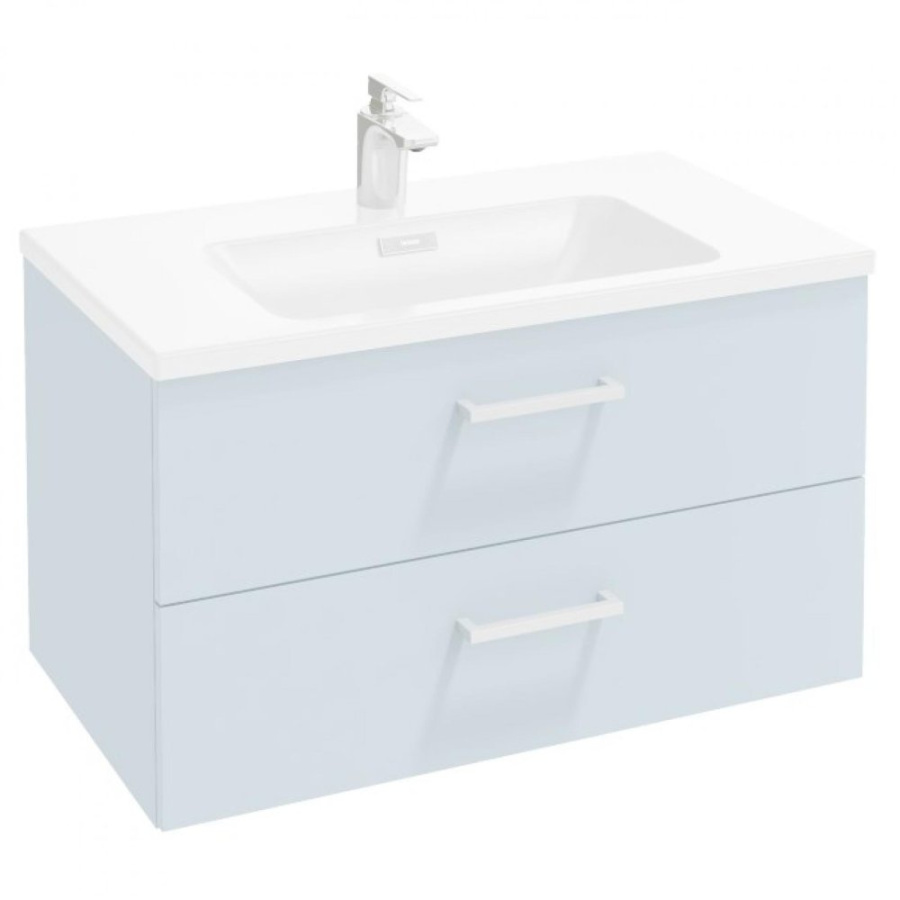 Photo Bathroom under the sink 80 cm Jacob Delafon Vox EB2078-R1-G1C white shiny lacquer