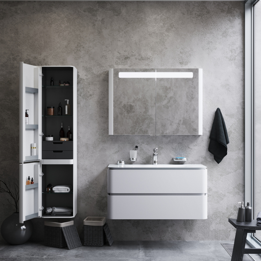 Photo Wardrobe AM.PM Sensation M30CHL0406WG left-handed, white gloss