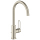 Photo Sink mixer Axor Uno 38036820 grinded nickel