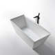 Photo Bath made of artificial stone Abber Berlin 170x75 AM9912 white