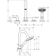 Photo Bath mixer Axor Citterio M 34444000 with shower set