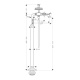 Photo Floor bath mixer Axor Montreux 16547820 with shower set polished nickel