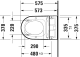 Photo Duravit 650000012004320 suspended toilet with bidet lid