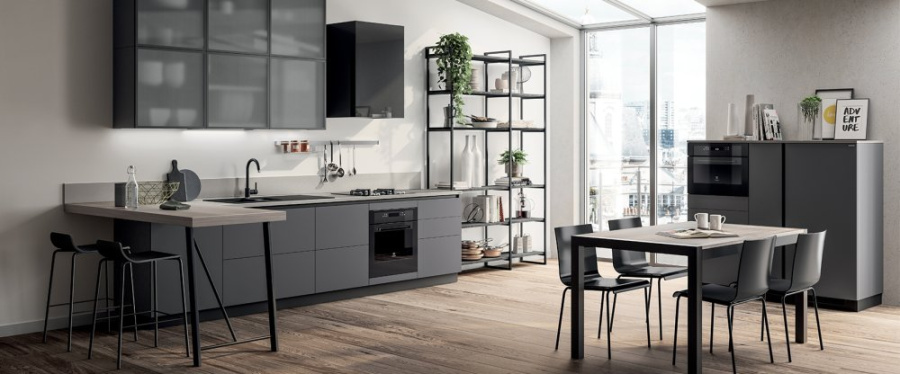 Photo Kitchen Scavolini Evolution corner 390 by 210 cm