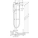 Photo Floor bath mixer Axor Citterio 39471000 with shower set