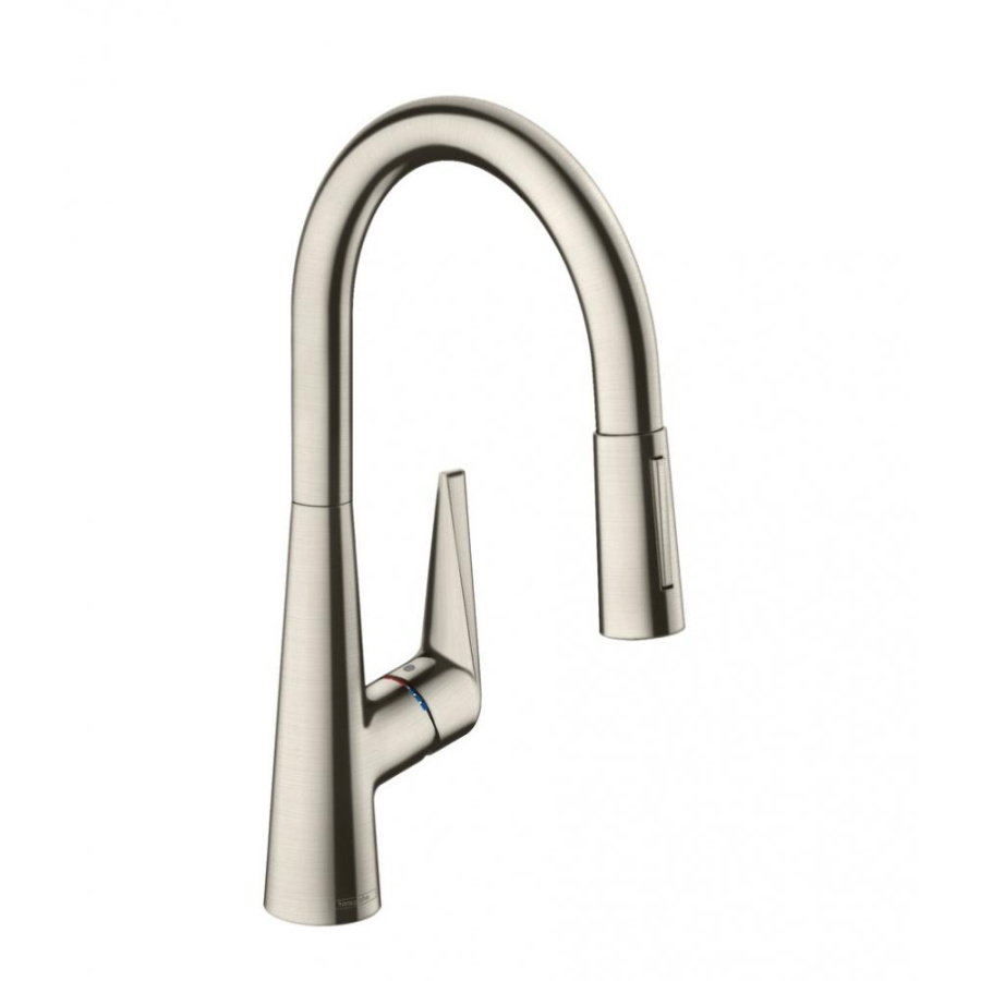 Photo Kitchen mixer hansgrohe Talis M51 72813800 with exhaust shower, steel