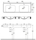 Photo Double sink KERASAN Cento 140 3536 bi*1