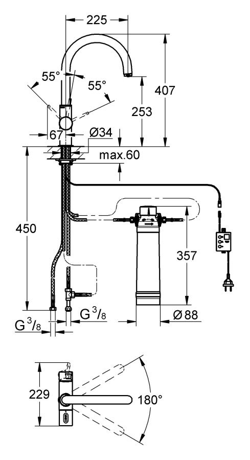 Photo Kitchen mixer Grohe Grohe Blue 33249001