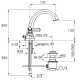 Photo Stella Eccelsa Leve sink mixer EL 00006 AU00 gold