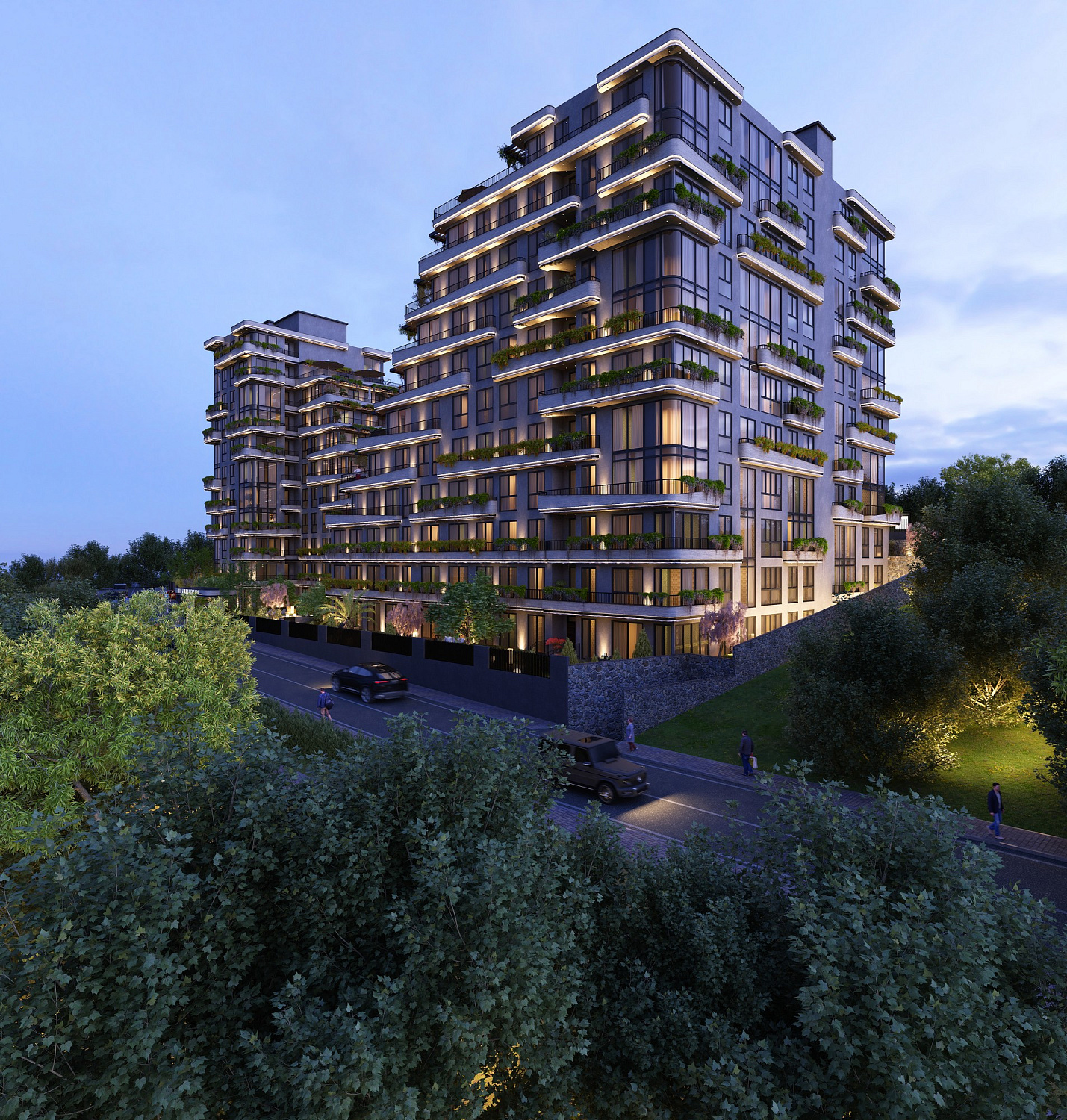 Cozy residential complex in the green zone