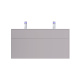 Photo The cabinet under the sink AM.PM Inspire V2.0 M50AFHX1203EGM 120 cm gray matte