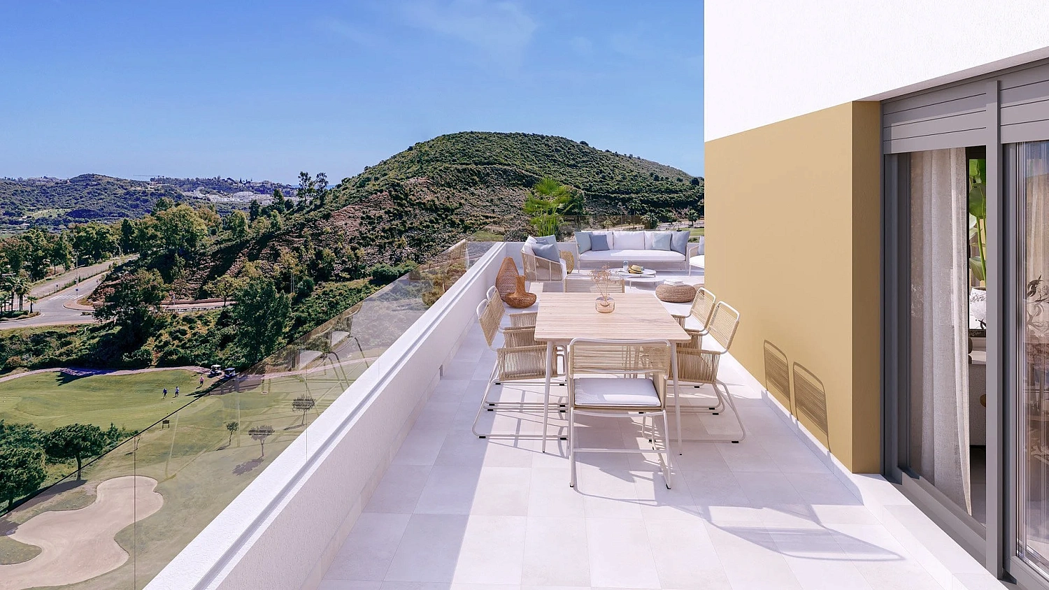 Apartment in new building Energy efficient houses overlooking the golf course in Mijas