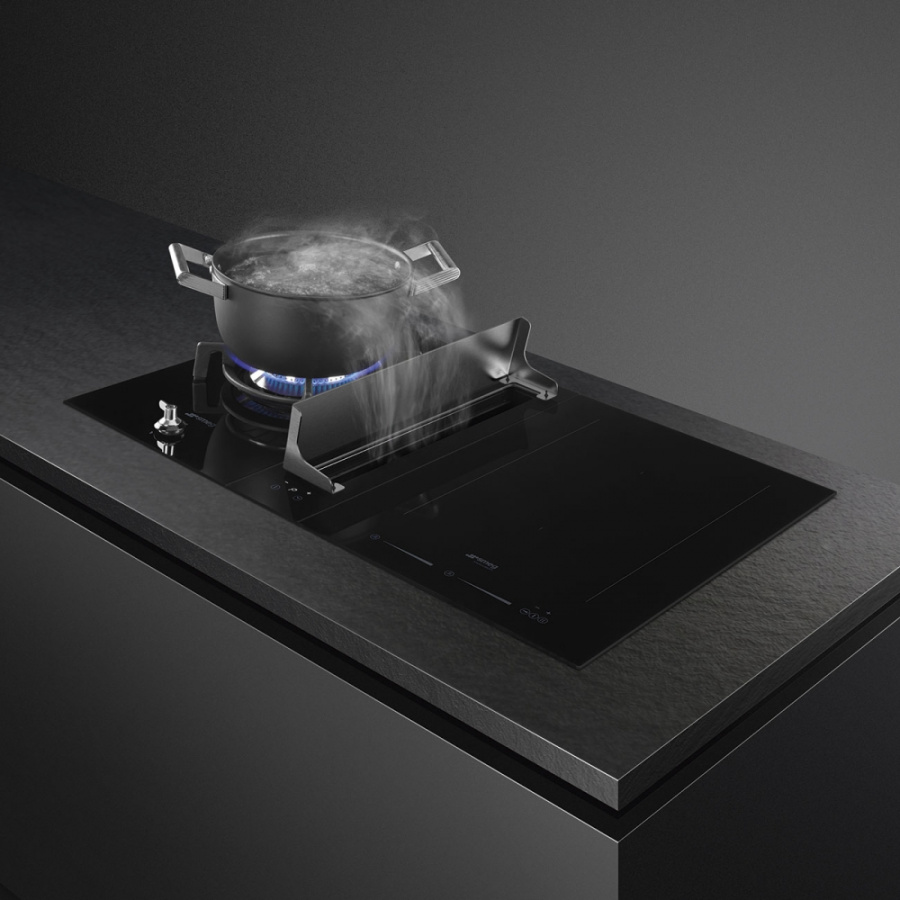 Photo Built into the countertop hood Smeg KDH12WLD