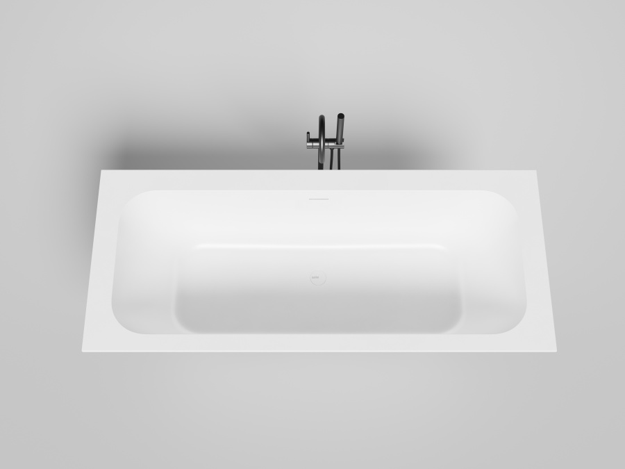 Photo Bath of artificial stone Salini Orlando Axis Kit 190x80 103311GF painting by RAL completely