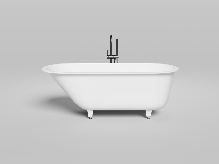 Photo Bath of artificial stone Salini Ornella 170x80 102314GF black