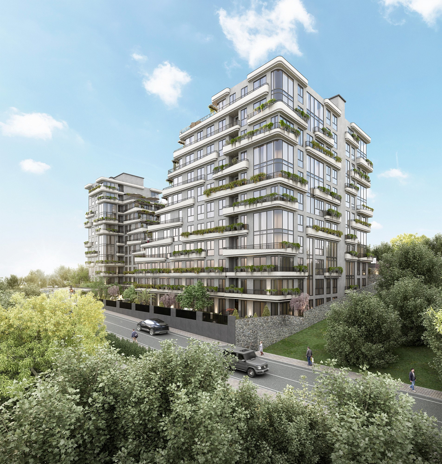 Cozy residential complex in the green zone