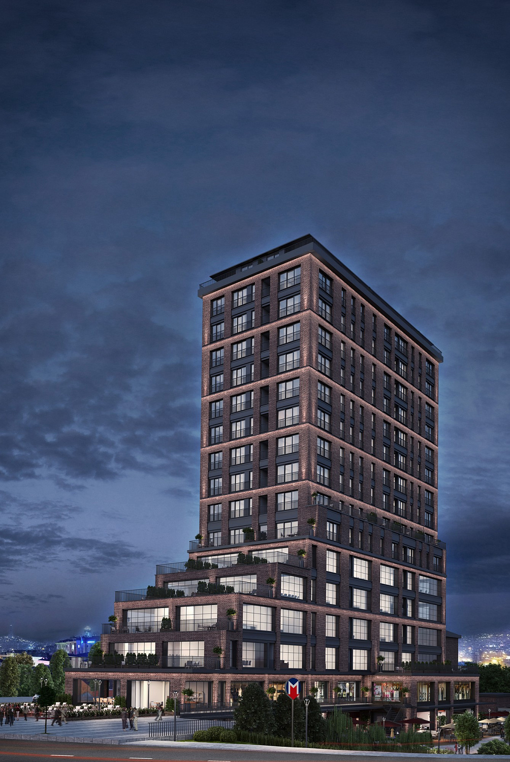 Apartments and offices in a prestigious area with walking distance to the metro
