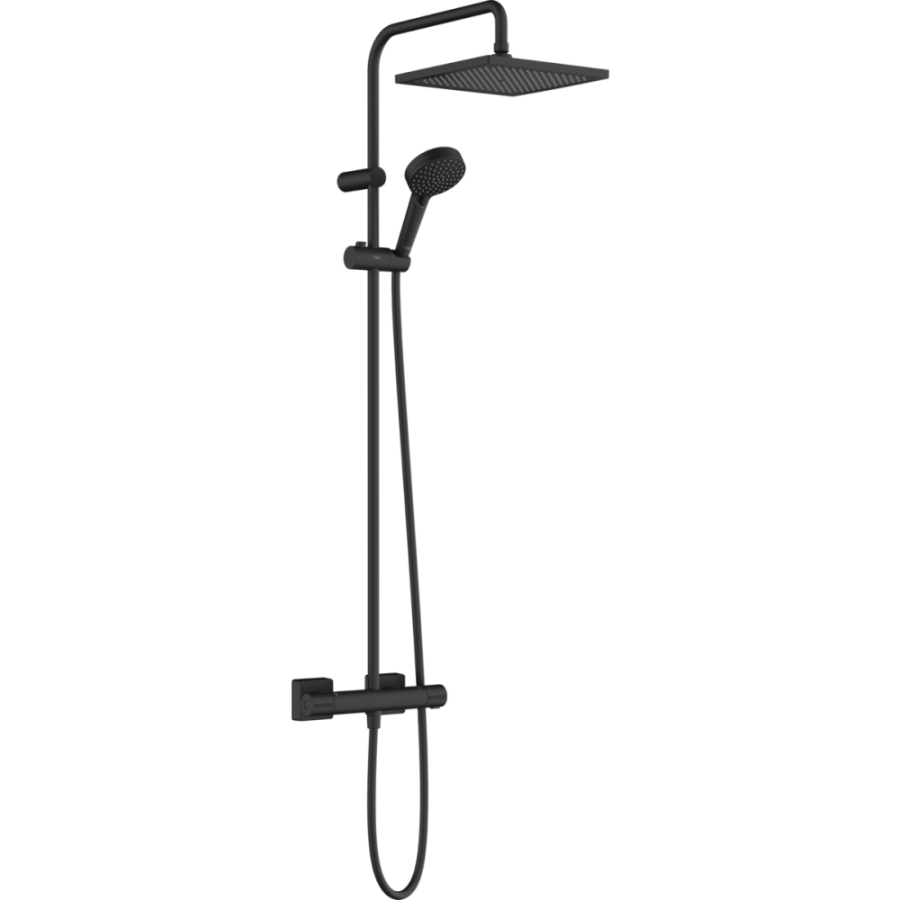 Photo Shower stand hansgrohe Vernis Blend Showerpipe 240 1jet EcoSmart 26429670 black matte