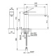 Photo Fantini Mint 34 93 F003WF steel mixer